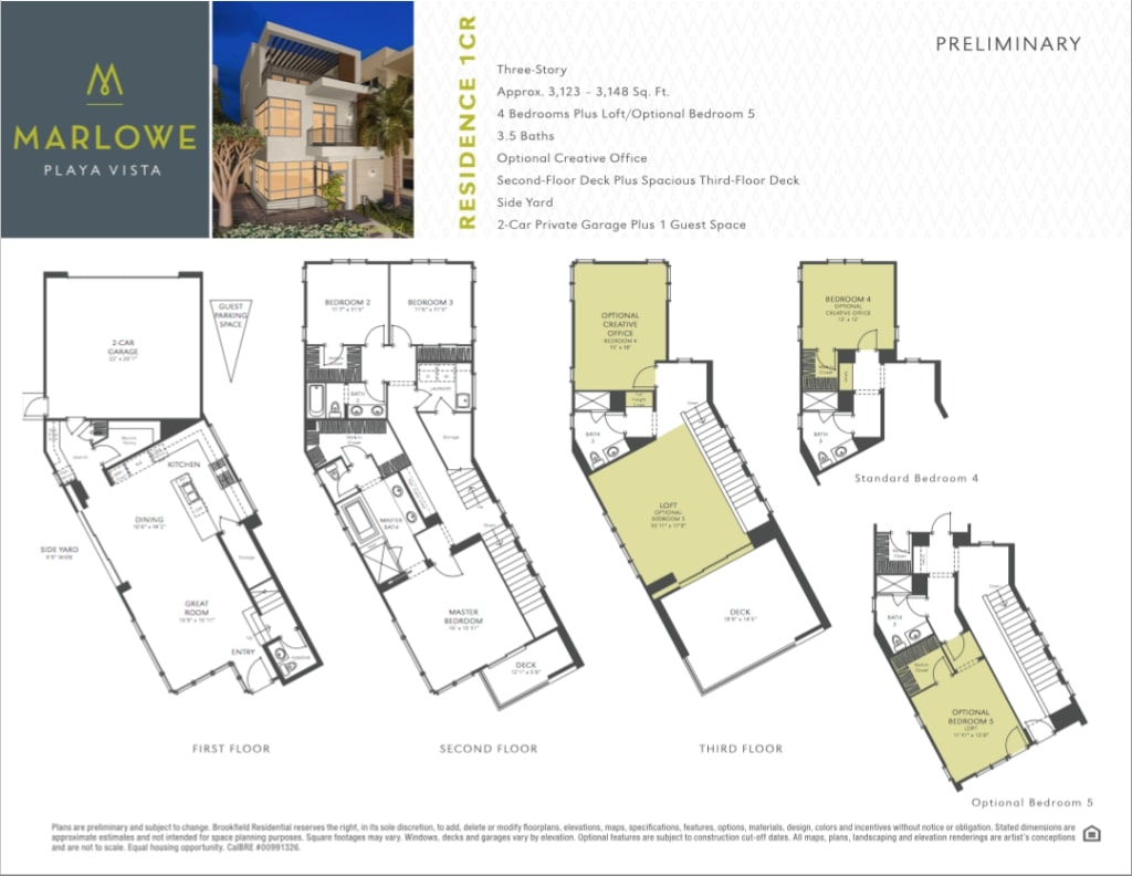 Marlowe at Playa Vista Floor Plan 1CR