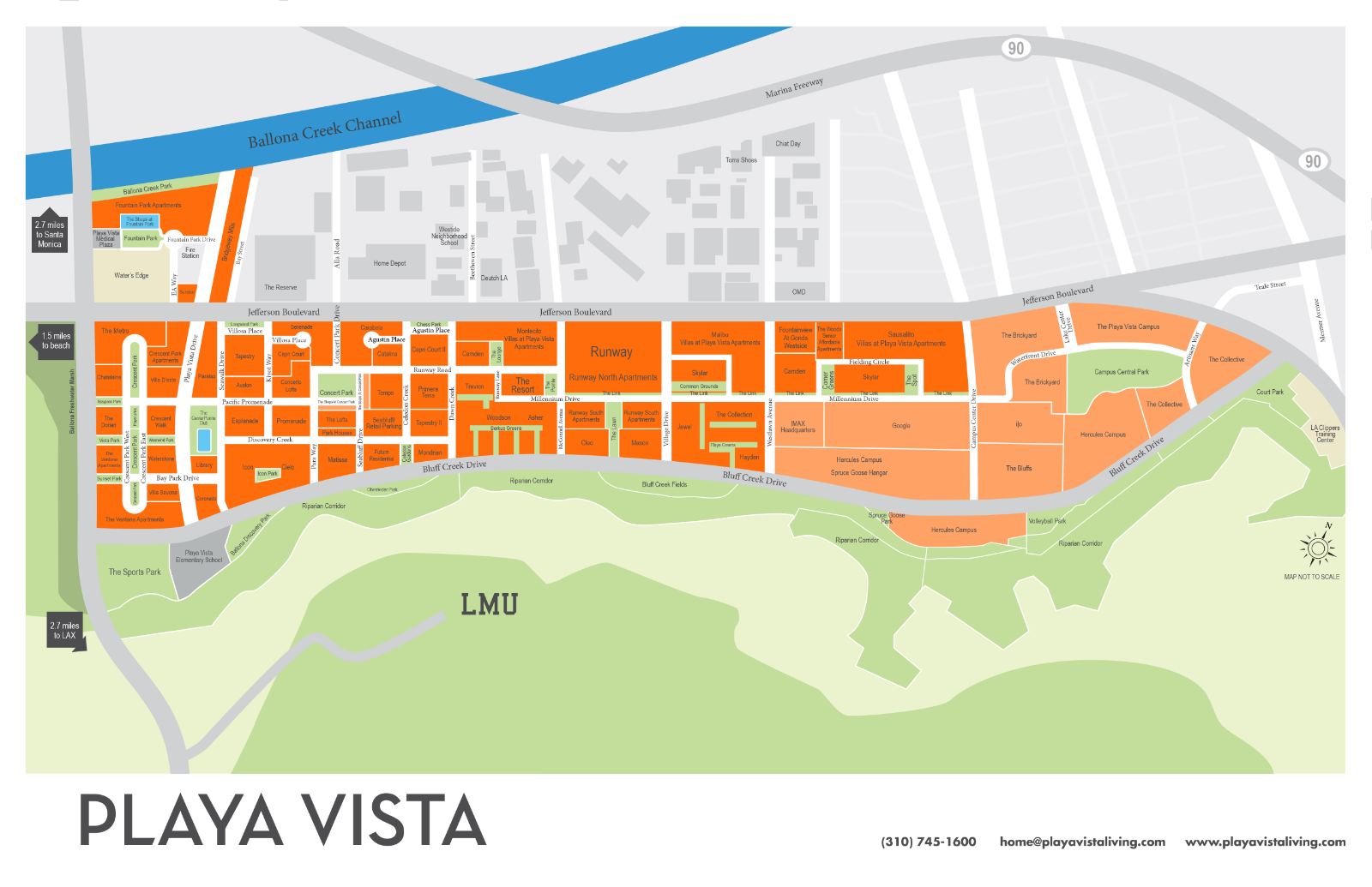 Playa Vista Map